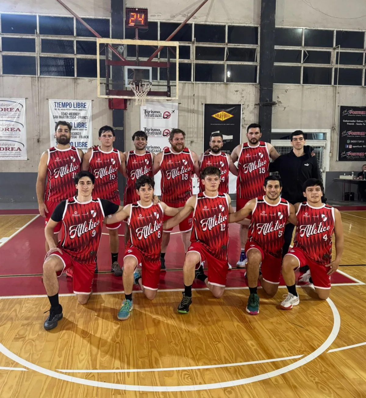 Básquet de Franck: juveniles, cadetes y primera jugaron el domingo